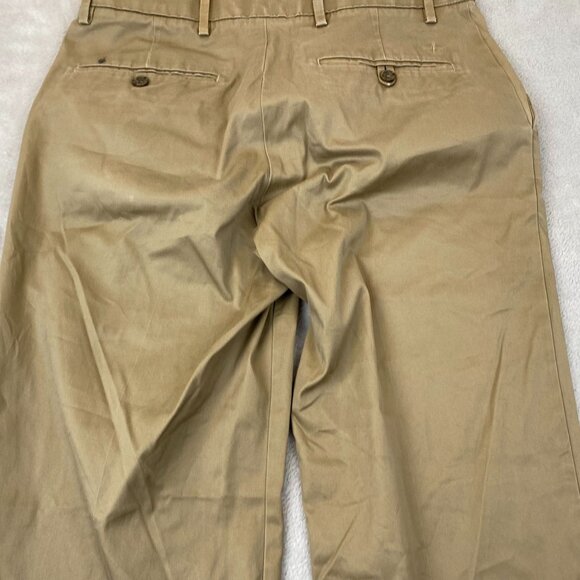 Dockers Mens Pants 32x32 Straight Fit D2 Khaki Straight Leg Flat Front Workwear - Picture 8 of 10